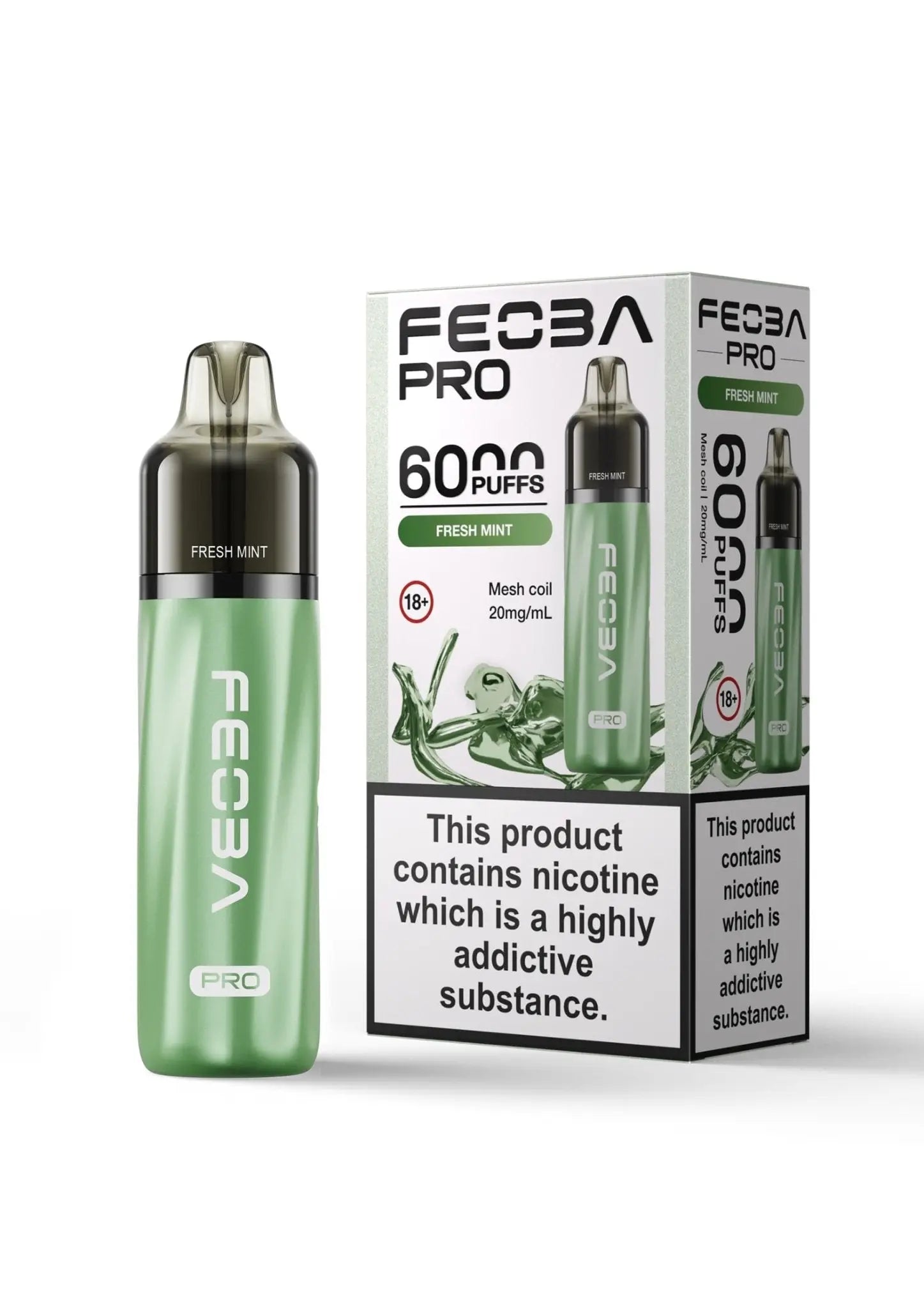 Feoba Pro 6000 Disposable Vape Box of 5 - Best Vape Wholesale - Vape wholesale supplies